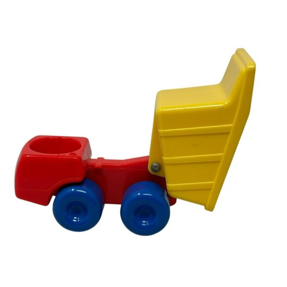 LITTLE TIKES Lot 4 Chunky Vehicles Toddle Tots Figures Tanker Dump Truck Car - Picture 4 of 13